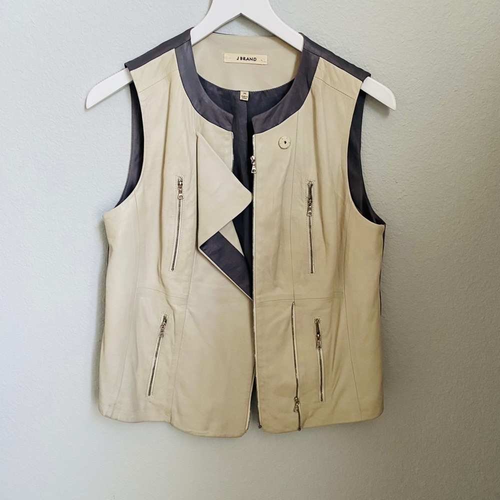 J Brand Leather Vest